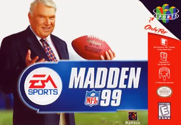 Madden NFL 99 (USA) (Beta) (1998-08-05) box cover front